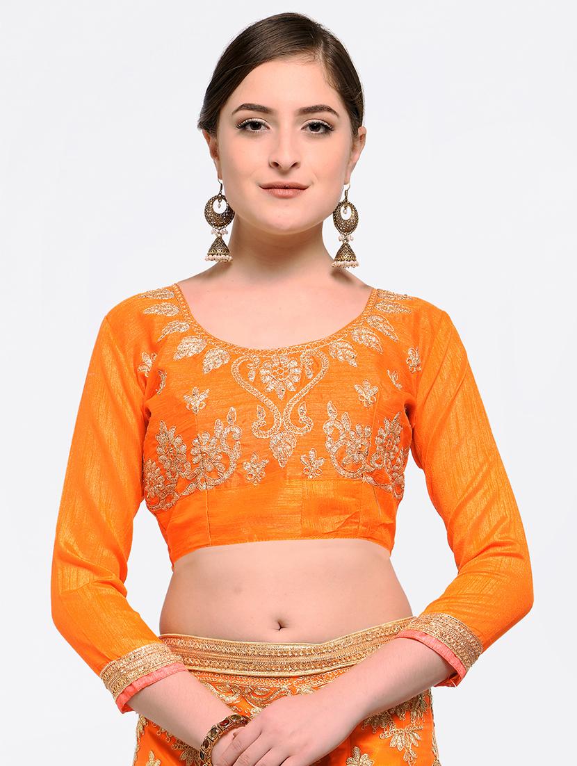 embroidered contrast lehenga - 16585941 - Zoom Image - 4