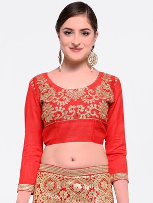 embroidered a-line lehenga - 16585950 - Standard Image - 4