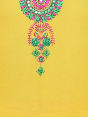 embroidered straight kurta with palazzo set - 16586339 - Standard Image - 4