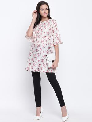 floral straight kurti - 16586363 - Standard Image - 4