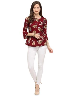 bell sleeved floral top - 16586434 - Standard Image - 4