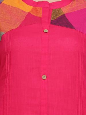 fuchsia straight kurta - 16587119 - Standard Image - 4