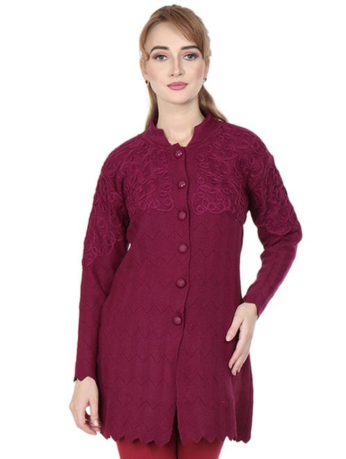 mandarin neck long sleeved cardigan - 16589089 - Standard Image - 1