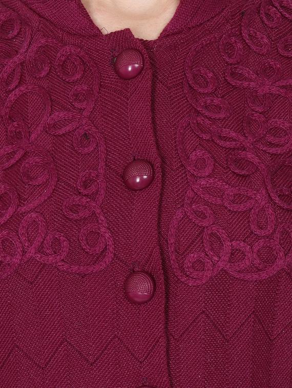 mandarin neck long sleeved cardigan - 16589089 - Zoom Image - 4