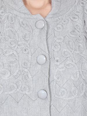 mandarin neck long sleeved cardigan - 16589092 - Standard Image - 4