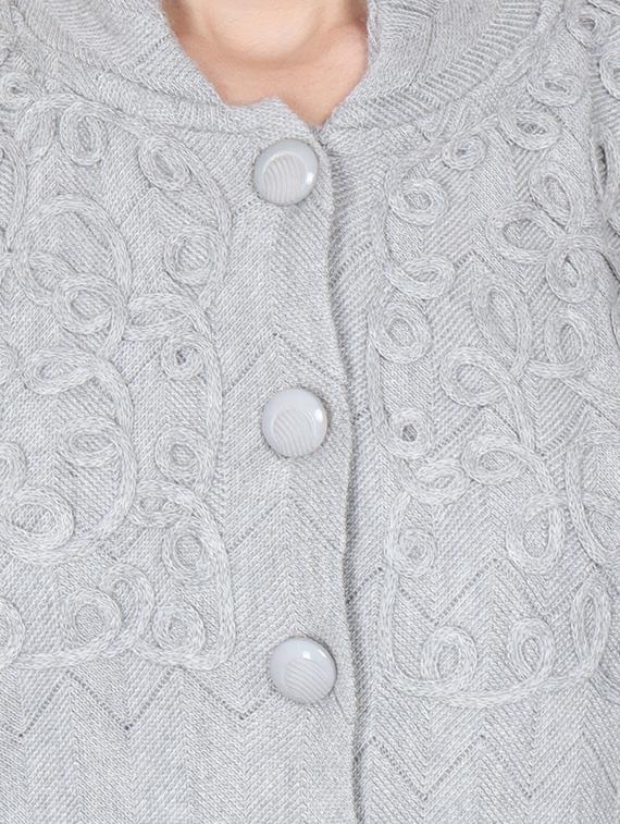 mandarin neck long sleeved cardigan - 16589092 - Zoom Image - 4
