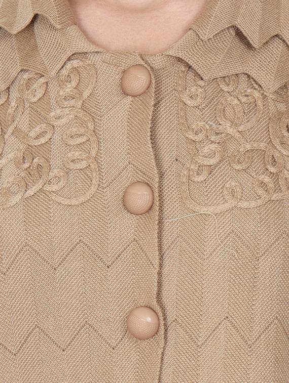 long sleeved wool cardigan - 16589093 - Zoom Image - 4