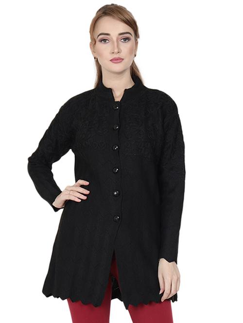 mandarin neck long sleeved cardigan - 16589095 - Very Small Image - 1