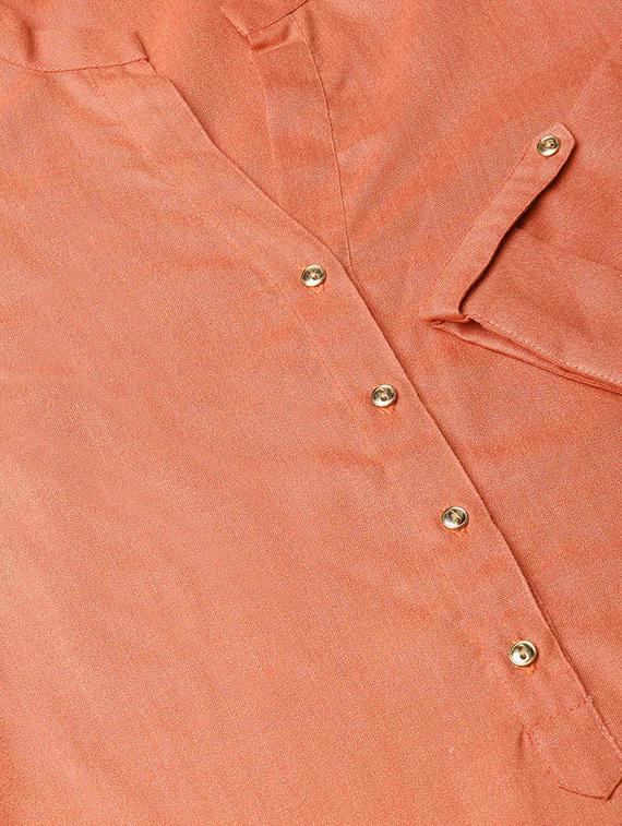solid straight kurta - 16589280 - Zoom Image - 4