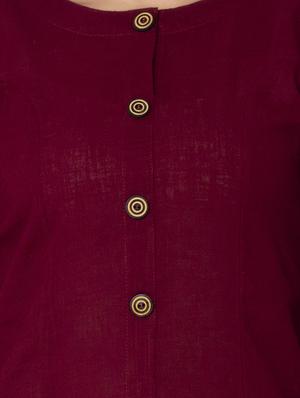 solid straight kurta - 16589420 - Standard Image - 4