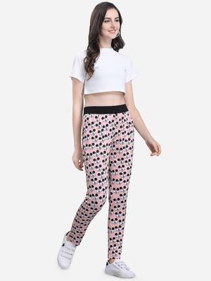 high rise quirky printed track pant - 16589669 - Standard Image - 4