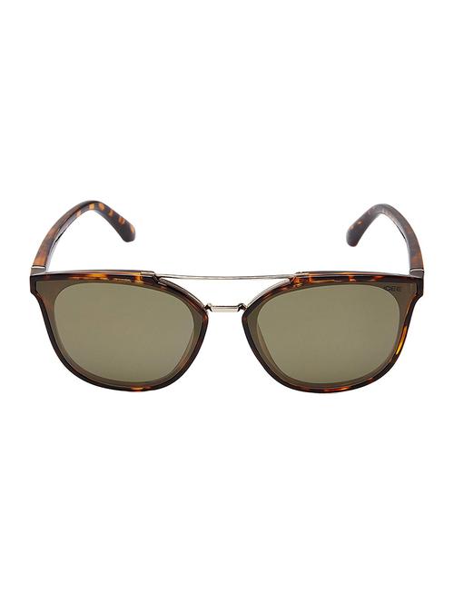 idee?mirrored rectangular sunglasses (61)?(green) - 16591254 - Standard Image - 1