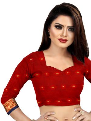 floral kanjivaram saree with blouse - 16592160 - Standard Image - 4
