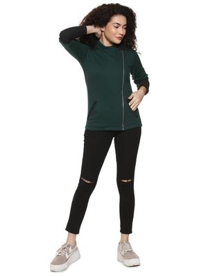 mock neck color block jacket - 16592284 - Standard Image - 4