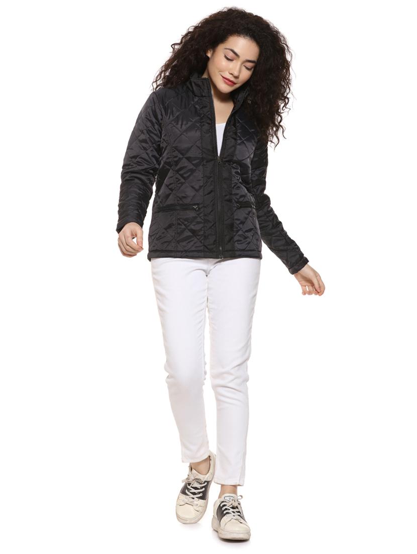 pocket detail bomber/biker jacket - 16592286 - Zoom Image - 4