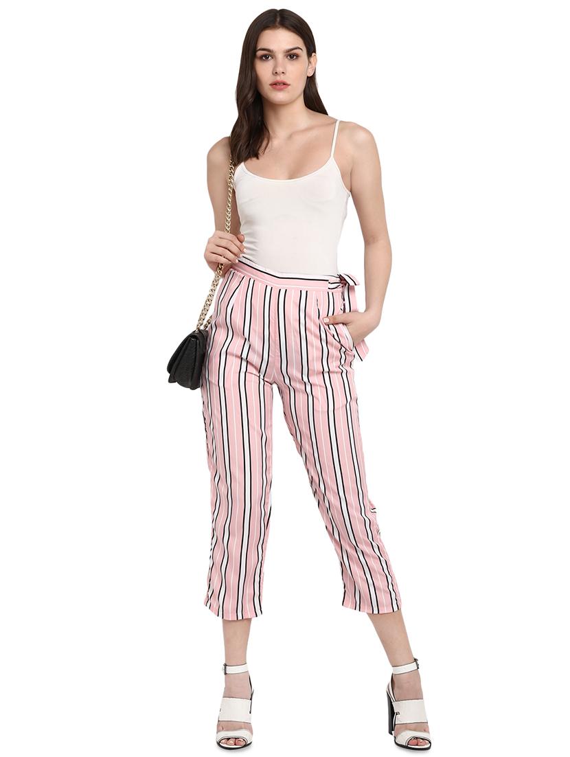 tie knot striped trousers - 16592336 - Zoom Image - 4