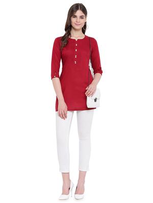 solid straight kurti - 16593160 - Standard Image - 4