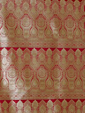 paisley banarasi saree with blouse - 16596391 - Standard Image - 4