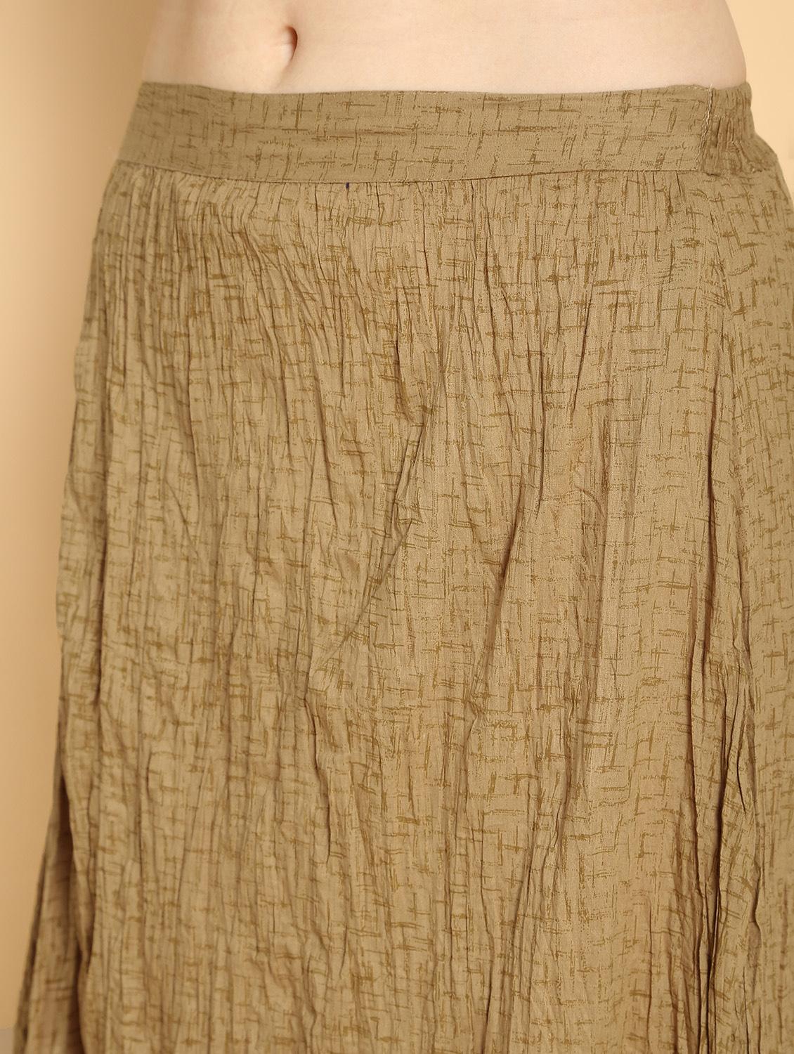 gold print kurta skirt set - 16598540 - Zoom Image - 7