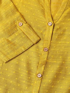self-design art silk straight kurta - 16598695 - Standard Image - 4