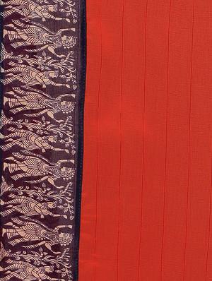 bordered bhagalpuri saree with blouse - 16598981 - Standard Image - 4