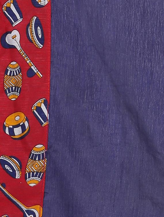 bordered bhagalpuri saree with blouse - 16599003 - Zoom Image - 4