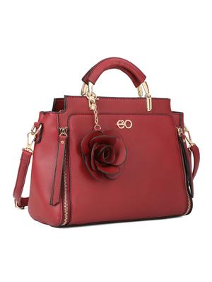 red leatherette (pu) regular handbag - 16600976 - Standard Image - 4