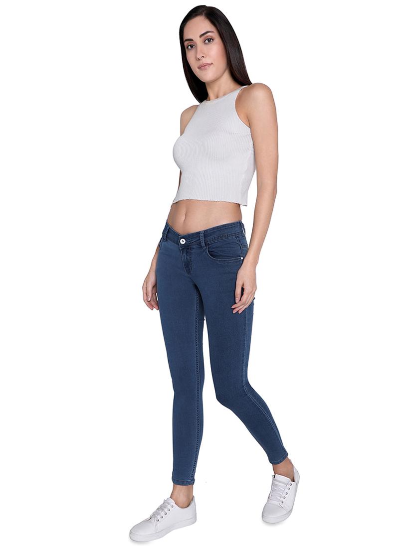 slim fit solid jeans - 16601585 - Zoom Image - 4