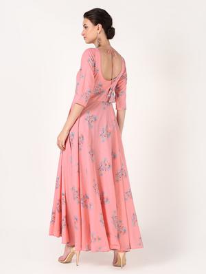 floral flared kurta - 16601597 - Standard Image - 4