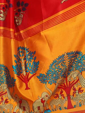 conversational mysore silk saree with blouse - 16601970 - Standard Image - 4