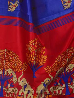 conversational mysore silk saree with blouse - 16601973 - Standard Image - 4