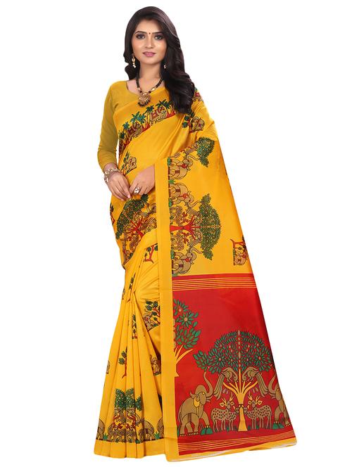 conversational mysore silk saree with blouse - 16601976 - Standard Image - 1