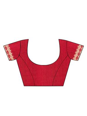 conversational printed saree with blouse - 16602413 - Standard Image - 4