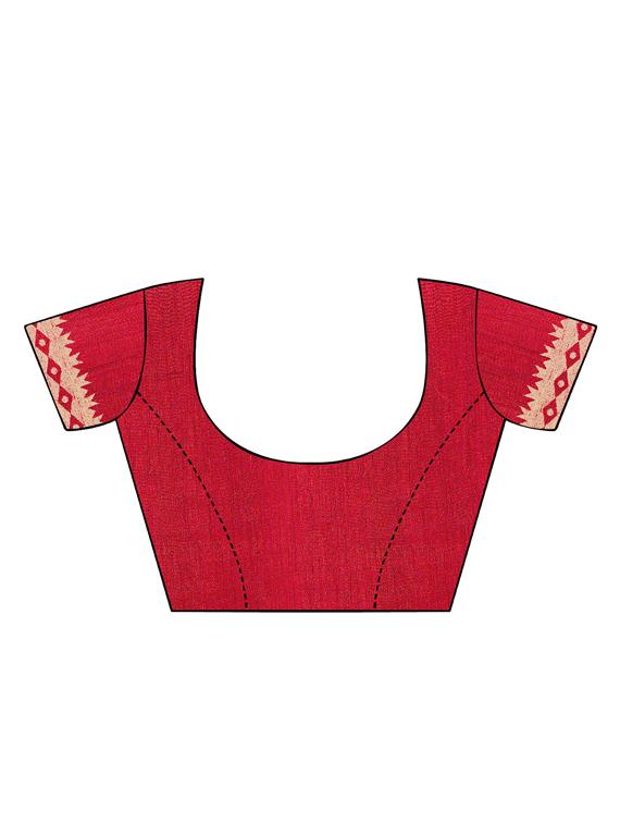conversational printed saree with blouse - 16602413 - Zoom Image - 4