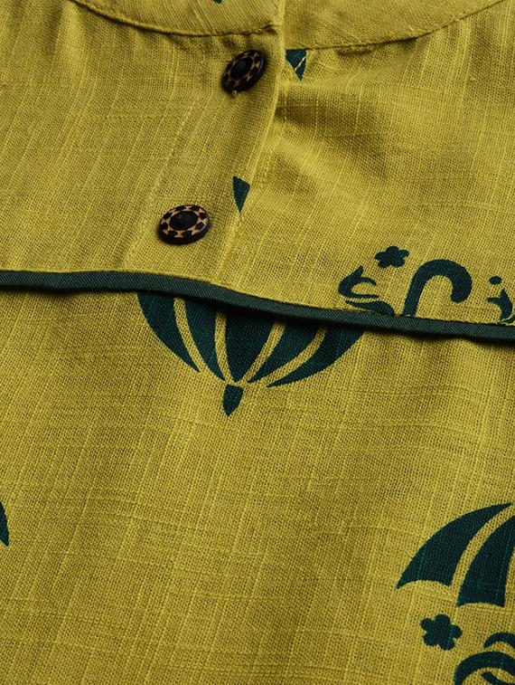 printed straight kurta - 16602828 - Zoom Image - 4