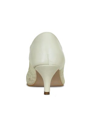 white slip on pumps - 16603018 - Standard Image - 4