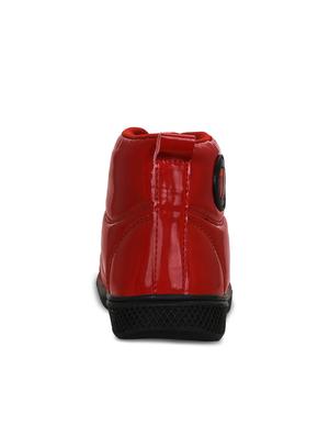 red patent leather lace up sneakers - 16603044 - Standard Image - 4