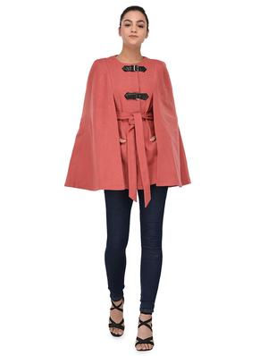 button detail tie knot cape - 16603773 - Standard Image - 4