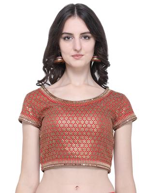 embroidered contrast lehenga - 16603804 - Standard Image - 4
