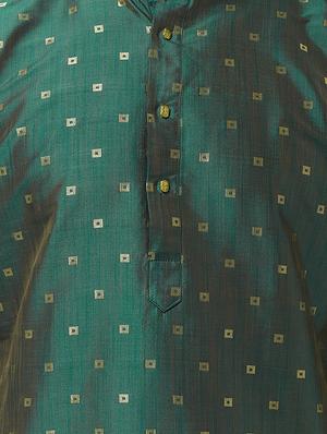 green printed dhoti kurta set - 16604105 - Standard Image - 4