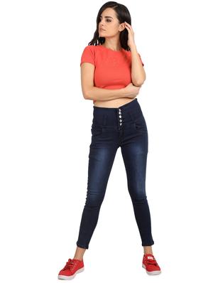 high rise stone washed jeans - 16604159 - Standard Image - 4