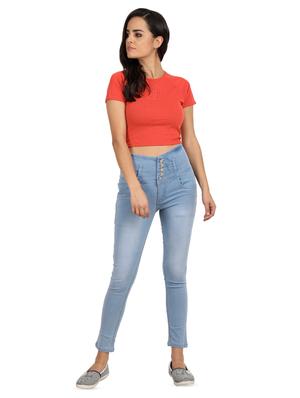 high rise stone washed jeans - 16604162 - Standard Image - 4