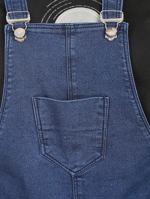pocket patch stone washed dungaree - 16604279 - Standard Image - 4