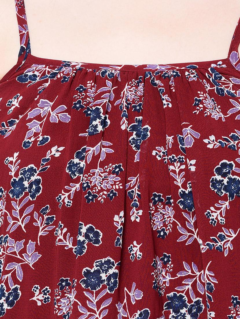 cami neck ruffled neck a-line dress - 16604629 - Zoom Image - 4