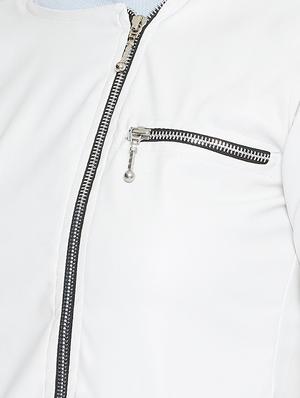 zipper detail long sleeved jacket - 16604900 - Standard Image - 4