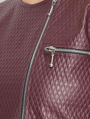 zipper detail long sleeved jacket - 16604902 - Standard Image - 4