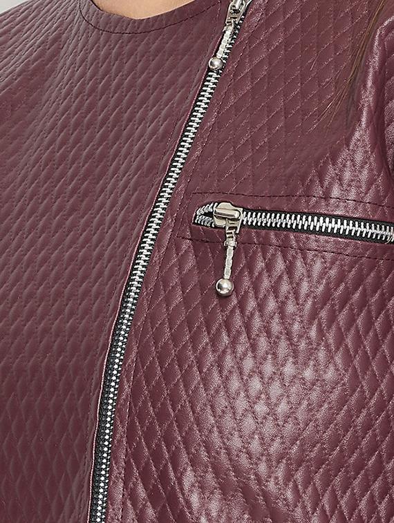 zipper detail long sleeved jacket - 16604902 - Zoom Image - 4