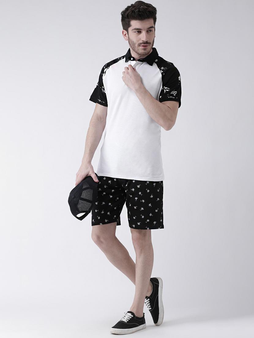 white printed collared t-shirt - 16605769 - Zoom Image - 4