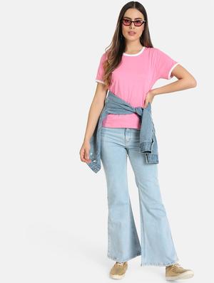 round neck solid tee - 16606075 - Standard Image - 4