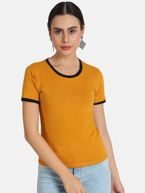 round neck solid tee - 16606076 - Standard Image - 1